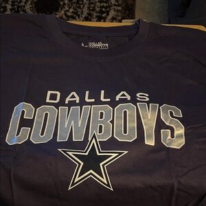 NFL Dallas Cowboys Mens Tee - Dark Blue and Silver sz 6XL